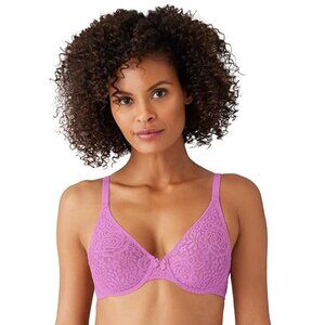 Wacoal Halo Lace Molded Underwire Bra 851205, up to G Cup - First Bloom